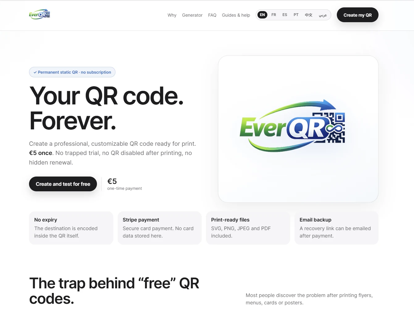 Ever-QR product preview